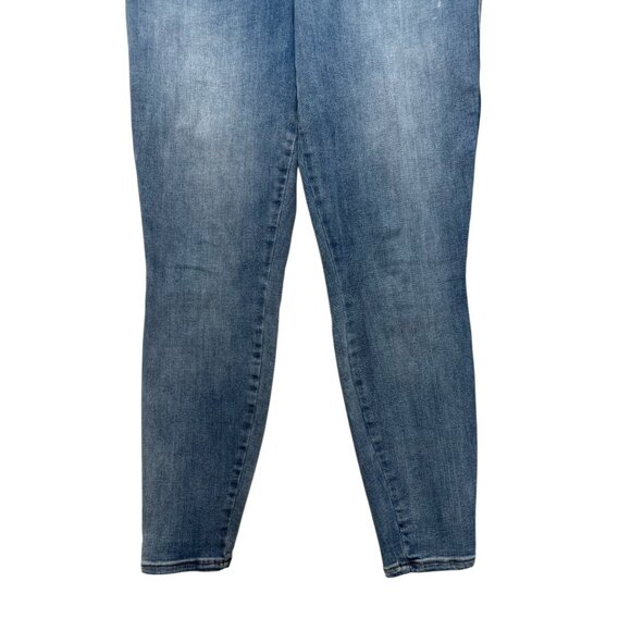 Spanx Pull On Jeans Womens Large Light Wash Vintage High Rise Skinny Stretch - Picture 9 of 14